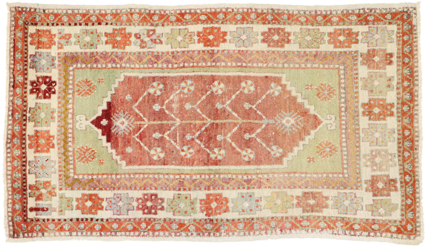 3 x 5 Vintage Oushak Rug 517753 x 5 Vintage Oushak Rug 51775