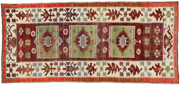 5 x 11 Vintage Oushak Rug 51798