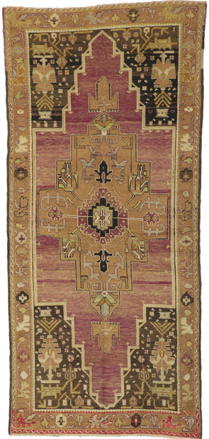 4 x 8 Antique Turkish Oushak Rug 50291