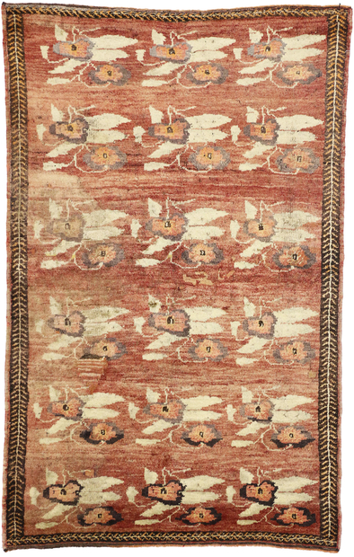 4 x 7 Vintage Turkish Oushak Rug 50293