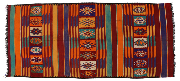 6 x 14 Vintage Moroccan Kilim Rug 20415