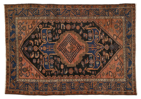 5 x 6 Antique Persian Hamadan Rug 20444