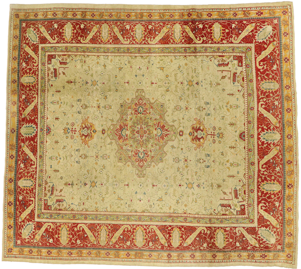 10 x 11 Antique Oushak Rug 51879