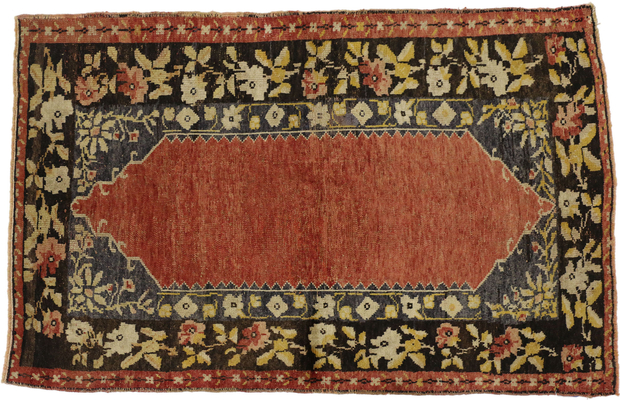 3 x 5 Vintage Turkish Oushak Rug 50309