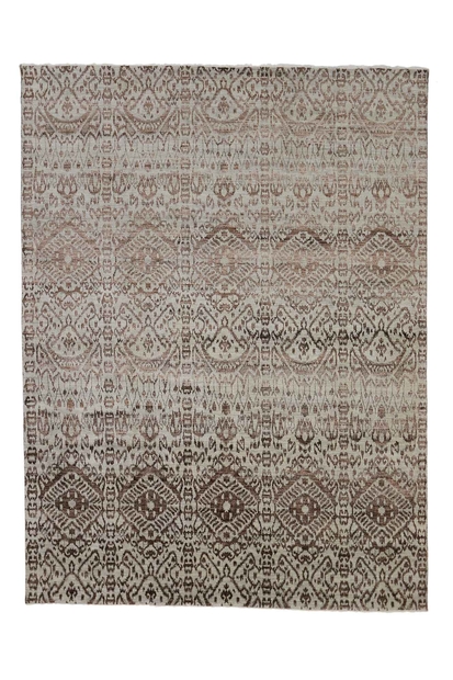 9 x 12 Wool and Silk Ikat Rug 30328