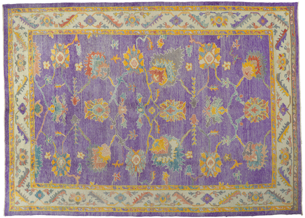 10 x 14 Colorful Oushak Purple Rug 51887