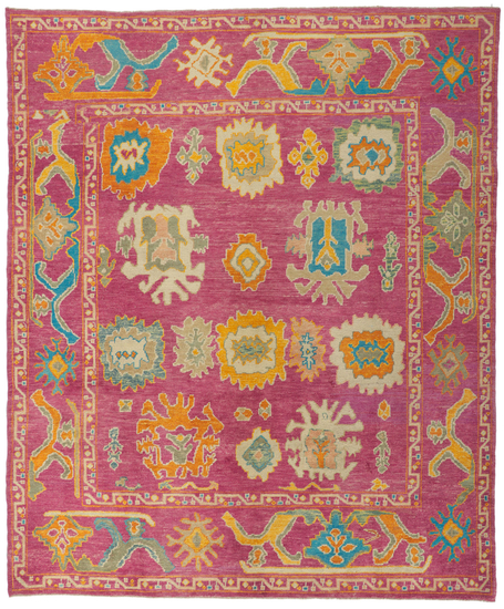 8 x 10 Colorful Turkish Oushak Rug 51891