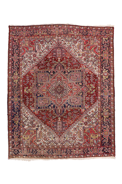 8 x 10 Vintage Persian Heriz Rug 76907