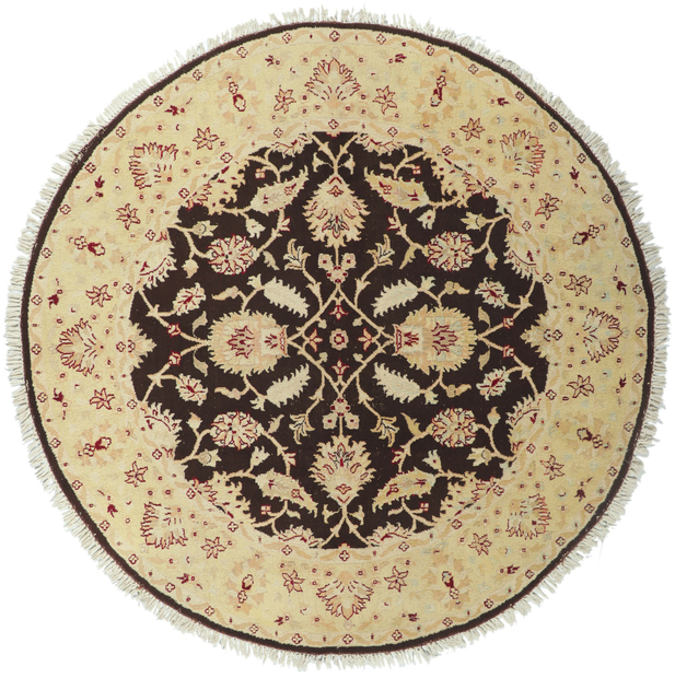 8 x 8 Vintage Indian Round Area Rug 76922