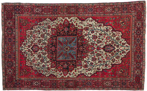 4 x 7 Antique Persian Sarouk Farahan Rug 76924