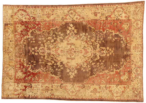 7 x 10 Vintage Turkish Oushak Rug 50561