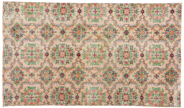 5 x 7 Distressed Vintage Turkish Sivas Rug 52002