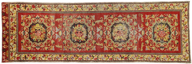 3 x 10 Vintage Oushak Rug 52067