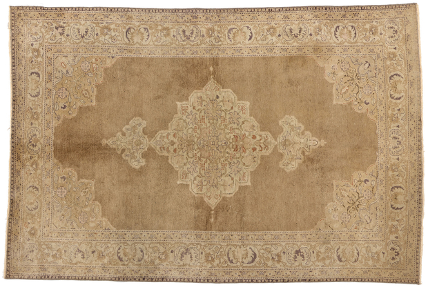 5 x 7 Vintage Brown Turkish Oushak Rug 52071