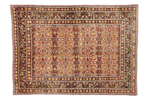 4 x 6 Vintage Turkish Oushak Rug 52080