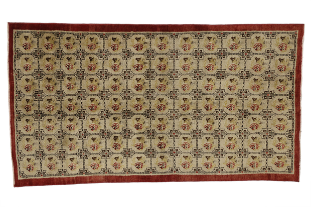 4 x 7 Vintage Turkish Oushak Rug 52082