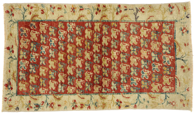 2 x 4 Vintage Turkish Oushak Rug 52096