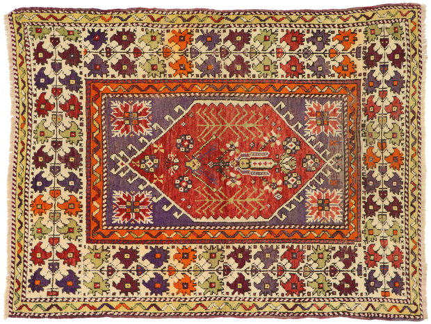 3 x 4 Vintage Oushak Rug 52098