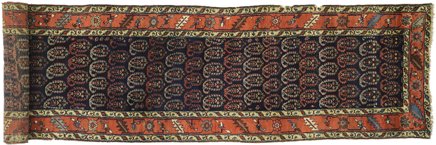 4 x 17 Antique Bijar Rug 76944