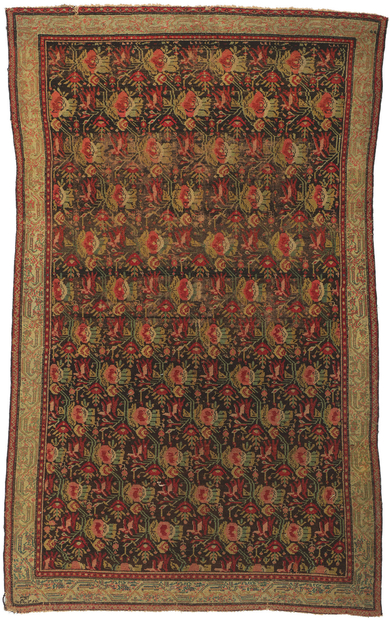 4 x 6 Vintage Persian Senneh Rug 76955