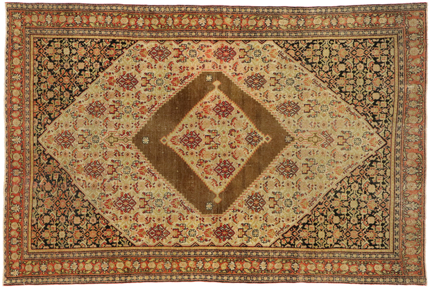 4 x 6 Antique Senneh Rug 76956