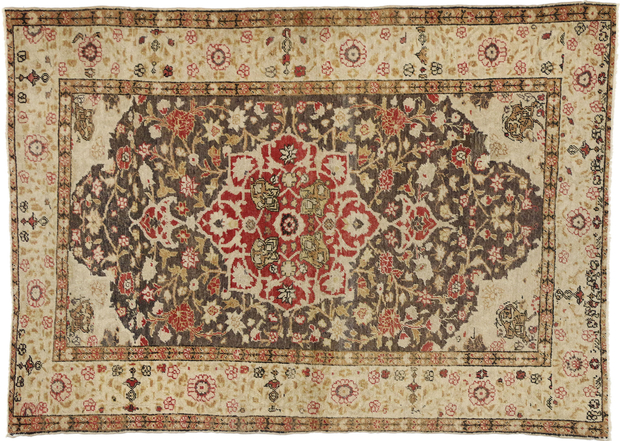 4 x 6 Vintage Turkish Sivas Rug 50639