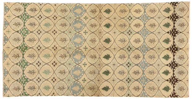4 x 7 Zeki Muren Vintage Turkish Sivas Rug 52150
