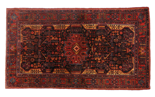 5 x 9 Antique Persian Hamadan Rug 76936