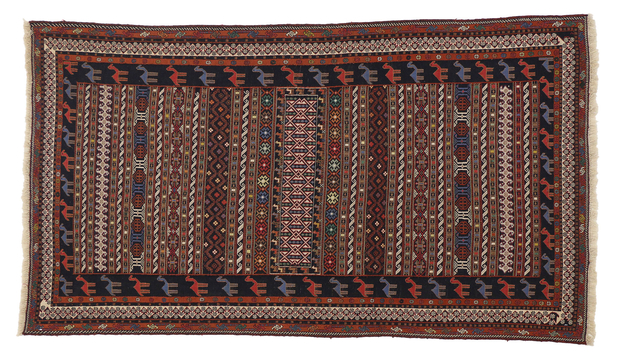 4 x 7 Vintage Persian Soumak Rug 76999