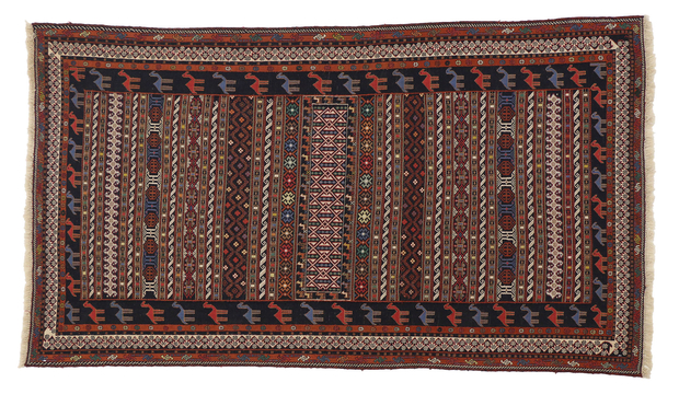 4 x 7 Vintage Soumak Rug 76999