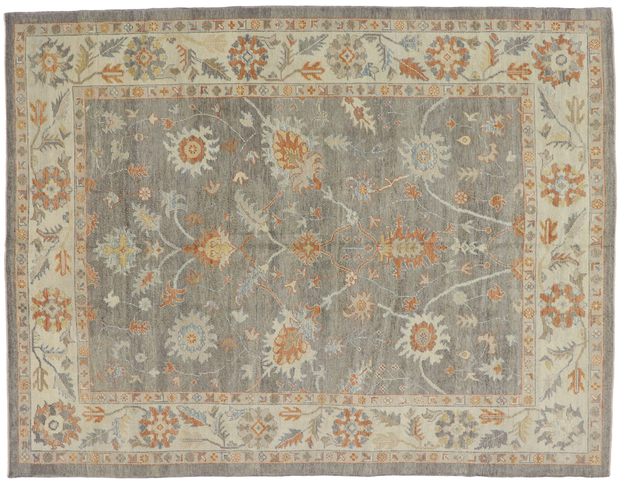 9 x 12 Modern Turkish Oushak Rug 52162