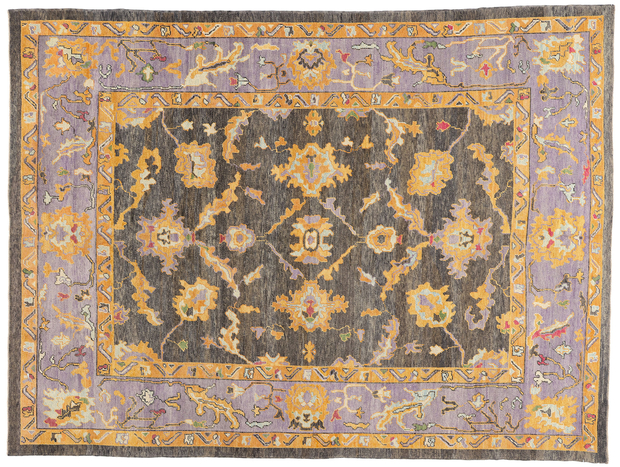 9 x 12 Colorful Modern Turkish Oushak Rug 52168