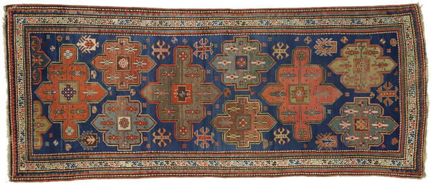 4 x 10 Antique Kazak Rug 77013