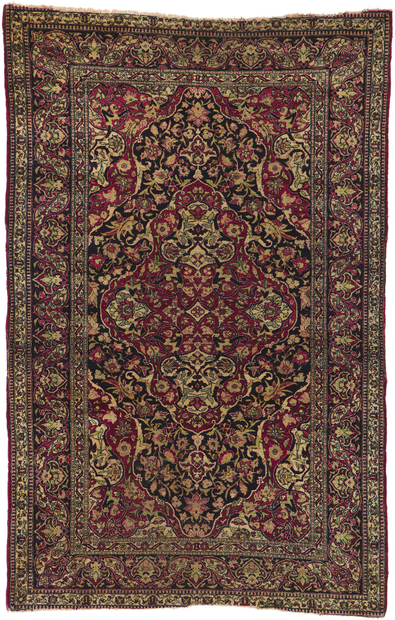 5 x 7 Antique Persian Kerman Rug 76973