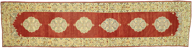 5 x 20 Vintage Oushak Rug 50601