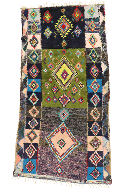 4 x 8 Colorful Vintage Moroccan Azilal Rug 20622