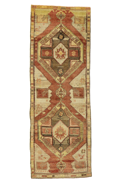 4 x 12 Vintage Turkish Oushak Rug 50645