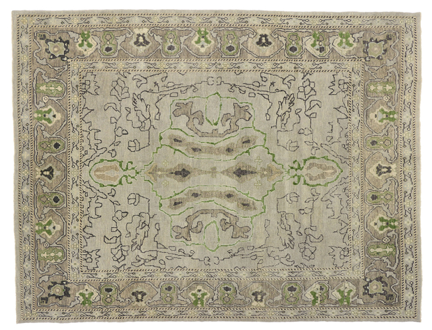 9 x 12 Modern Turkish Oushak Rug 52237