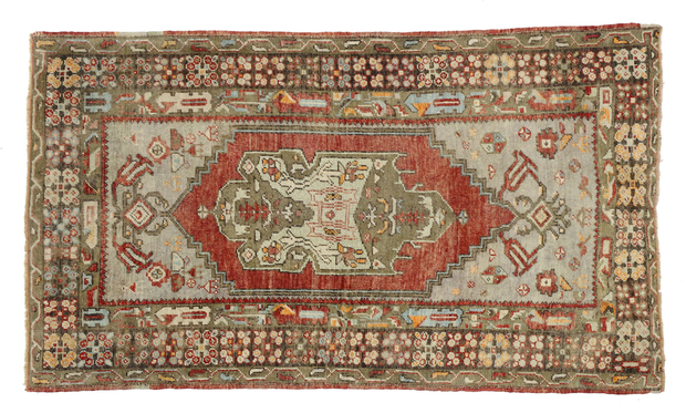 3 x 6 Vintage Turkish Oushak Rug 52257