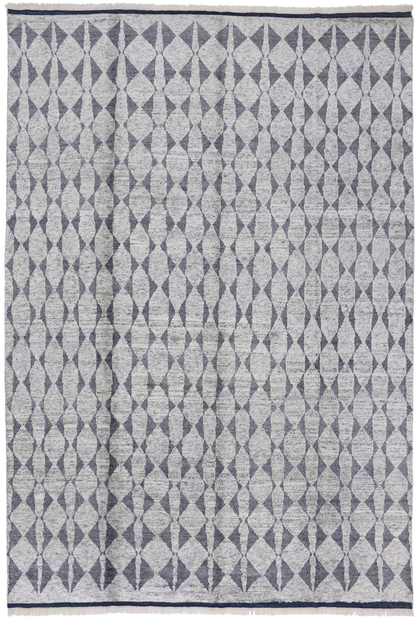 9 x 13 Gray Moroccan Rug 30354