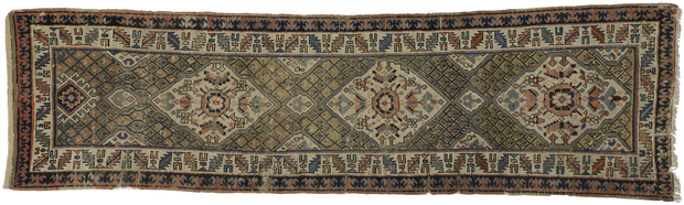 3 x 11 Antique Kazak Rug 77058