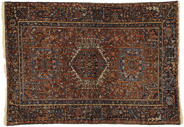 5 x 7 Antique Heriz Rug 77064