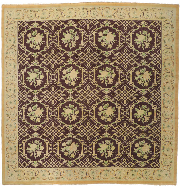 11 x 11 Antique European Garden Rug 77078