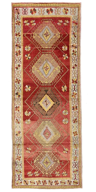 4 x 12 Vintage Turkish Oushak Rug 50728