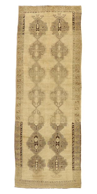 5 x 14 Vintage Turkish Oushak Rug 50743