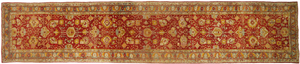 7 x 32 Antique Oushak Rug 77155