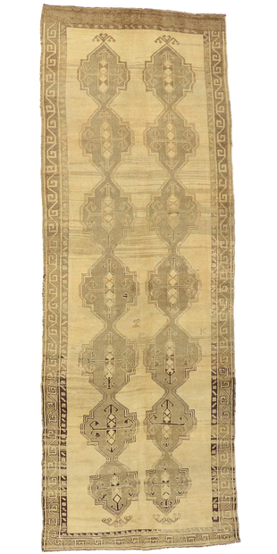 5 x 15 Vintage Turkish Oushak Rug 50744