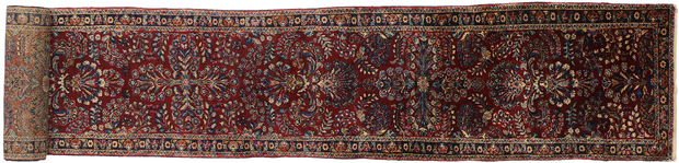 3 x 29 Antique Persian Kerman Rug 77169