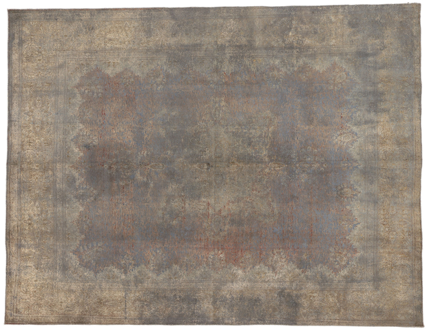 9 x 12 Vintage Rustic Turkish Overdyed Rug 60764