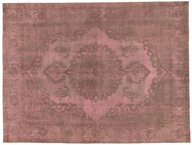 9 x 13 Vintage Turkish Pink Overdyed Rug 60789